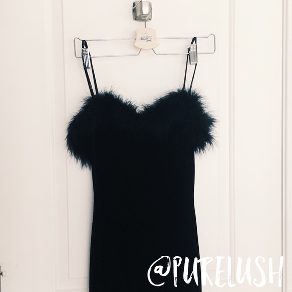 All that Jazz Dresses & Skirts - Black Formal Strapless Velvet Dress with Slit